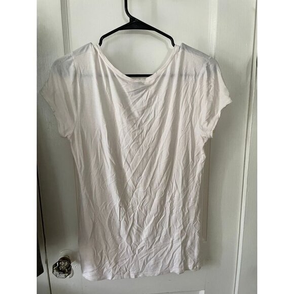 Anne Klein Women's size Small White T-Shirt - Picture 7 of 7